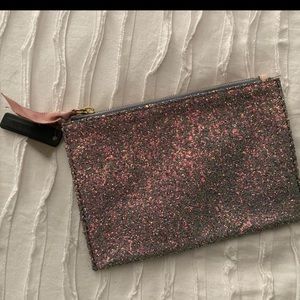 J Crew glitter pouch